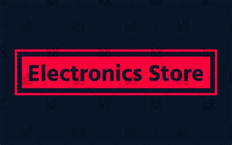 electronics store logo maker logocom