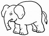 Elephant Coloring Pages Elephants Printable Color Realistic Designs sketch template