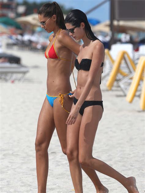 milena cardoso and fernanda uesler bikini candids at the beach in miami 06 gotceleb