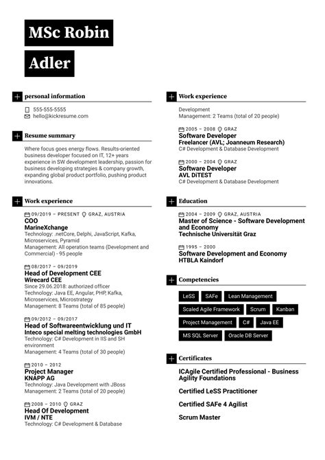 resume  kickresume