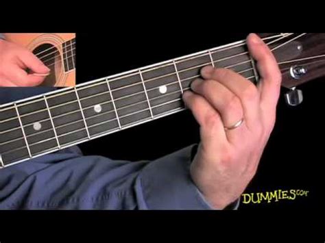 play   flat bar chord  dummies youtube