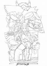 Darling Franxx Anime Coloring Pages Zero Two Girl Hot Deviantart Choose Board sketch template