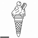 Ice Coloring Cream sketch template