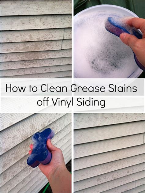 clean grease stains  vinyl siding craftivity designs
