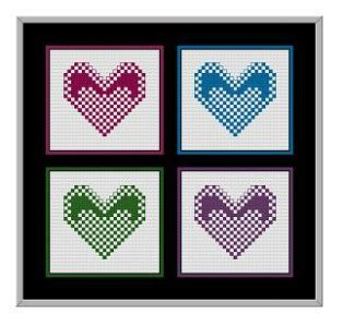 heart cross stitch printable patterns