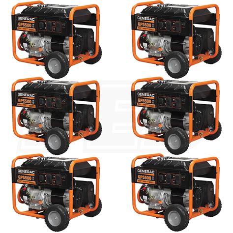 Generac Egd 5939bulk Pallet Of 6 Of 5939 Gp5500 5500 Watt Portable