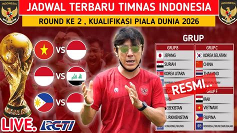 indonesia otw piala dunia jadwal resmi timnas indinesia putaran