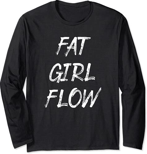 fat girl flow long sleeve t shirt clothing
