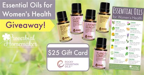 essential oils for women s health giveaway and free coupon code