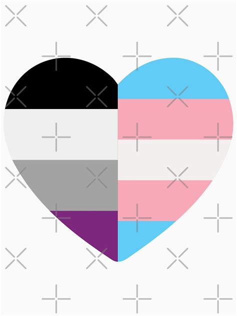 Transgender Asexual Heart T Shirt By Dlpalmer Redbubble