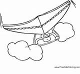 Coloring Kite Glider Pages Surfnetkids Hang Top Five sketch template