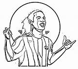 Ronaldinho sketch template