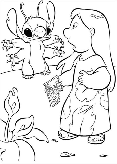coloring pages lilo stitch printable  kids adults