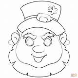 Coloring Mask Leprechaun Pages Holidays St Printable Patrick Crafts Drawing Supercoloring sketch template