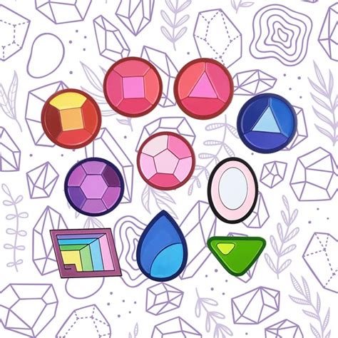 Crystal Gems Box Set Steven Universe Goellnerd Pins