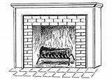 Lareira Fireplaces Chocolate Openclipart Bw sketch template