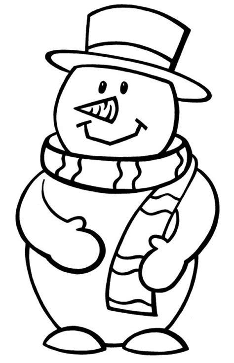 printable snowman coloring pages