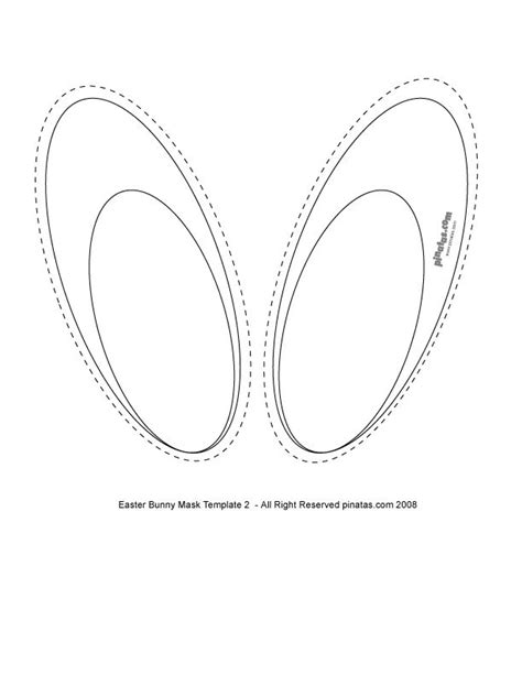 bunny ears template easter party crafts bunny ears template