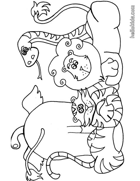 wild animal coloring pages hellokidscom