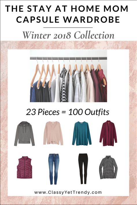 the stay at home mom capsule wardrobe winter 2017 2018 collection