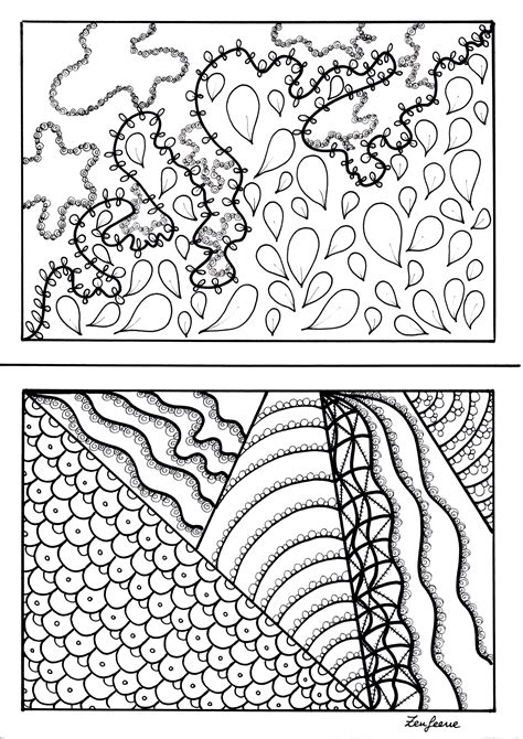 imaginationa  zenfeerie zentangle adult coloring pages