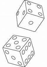 Dice Coloring Pages Template sketch template