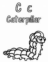 Caterpillar sketch template