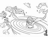 Barbie Coloring Pages Mermaid Whirlpool Eris Stuck Mermaids Hellokids Kids Color Tale Dolphin Printable sketch template