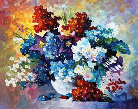 Springs Smile Palette Knife Oil Painting On Canvas By