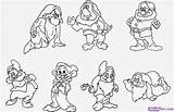 Dwarfs Seven Coloring Snow Pages Printable Draw Sketches Drawing Disney Step Dwarf Sketch Print Drawings Cartoon Colouring Kids Gif Paintingvalley sketch template