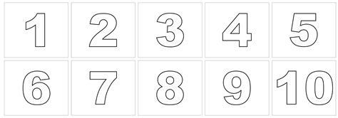 printable numbers   printable numbers large printable numbers