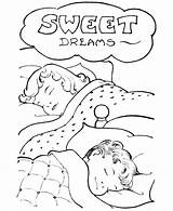 Coloring Pages Kids Children Sleeping Sleep Dreams Sheets Sweet Colouring Printable Color Child Dream Baby Clipart Drawing Print Cartoon Kid sketch template