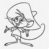 Porky Pig Coloring Pages Speedy Gonzales Looney Tones Cute Transparent sketch template