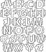 Lettering Stencils Alphabets sketch template