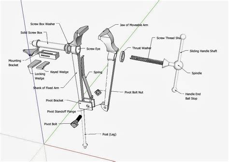 persimmon forge professional blacksmithing post vise diagram