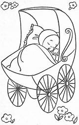 Coche Carrinho Dormindo Buggy Colouring Bambino Carriage Disegni sketch template