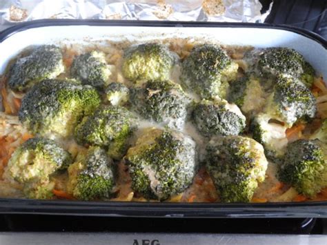vegan brokkoli gemuese auflauf aus dem backofen
