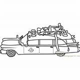 Ghostbusters Car Coloring Pages Ghostbuster Kids sketch template
