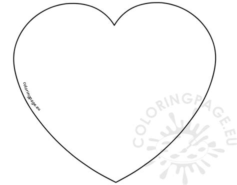 printable valentines day heart template coloring page