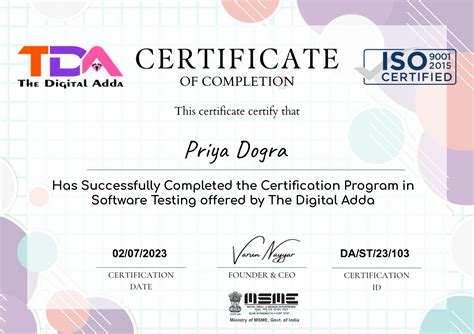software testing  certification