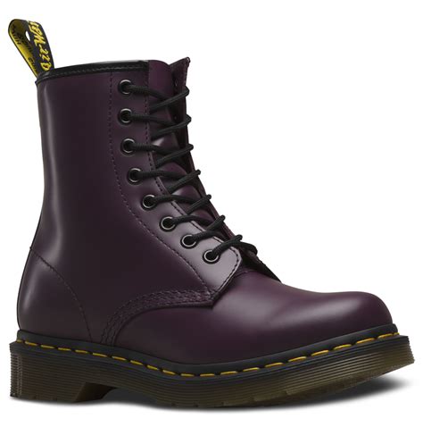 dr martens  womens womens leather ankle boots purple boots leather lace  boots