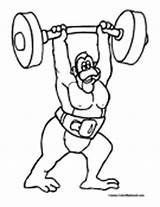Weightlifting Coloring Pages Sports Bodybuilding Colormegood sketch template