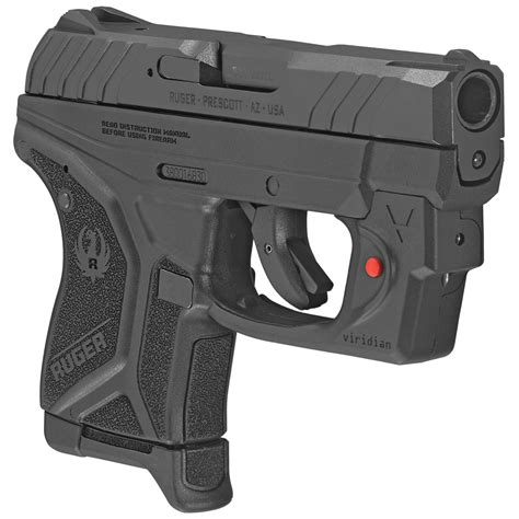 ruger lcp ii  acp pistol  viridian red laser  city arsenal