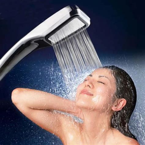 Head Water Saving Shower Heads Square Bathroom Showering Single Head