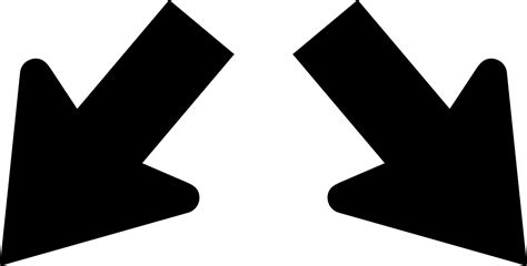 double arrow silhouette clipart
