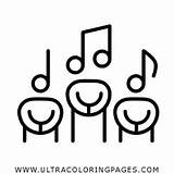 Gospel Notas Coro Musicales Vectorified Ultracoloringpages sketch template