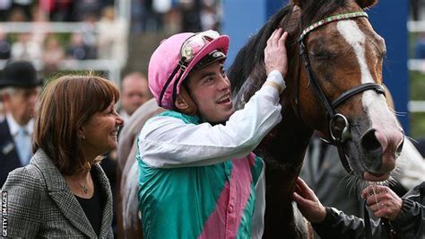 Lady Cecil Watches As Jockey James Doyle Shows His Appreciation To