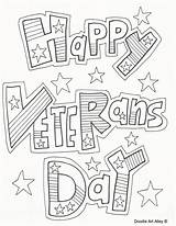 November Coloring Pages Veterans Alley Doodle sketch template