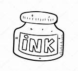 Ink Clipart Pot Bottle Coloring Inkpot Drawing Deposit Stock Vector Clip Mhatzapa Clipground Depositphotos Royalty Arts Doodle 99kb 1024 Clker sketch template