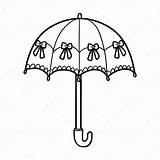 Parasol Kolorowanka Ombrello Dzieci Chuva Umbrella Libro sketch template